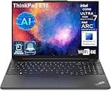 Lenovo ThinkPad E16 Gen 2 16" FHD+ Business AI Laptop Computer, Intel 16-Core Ultra 7 155H (Beat i7-13705H), 32GB DDR5 RAM, 1TB PCIe SSD, WiFi 6E, Backlit KB, Fingerprint Reader, Win11 Pro, Vent-HEA