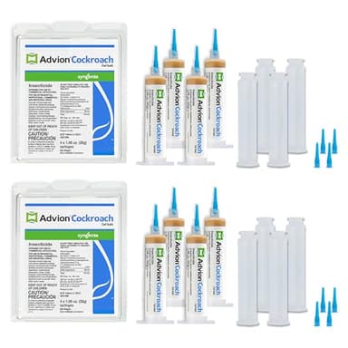 Advion Cockroach Gel Bait, 4 Tubes x 30-Grams, 4 Plunger and 4 Tips (Pack of 2)