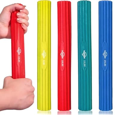 DICYWUDI Flex Therapy Bar and Grip Strength Trainers set, Physical Therapy & Resistance Bar for Golfers Elbow, Tendinitis, Wrist,Forearms Pain, Improve Grip Strength and Relieve Pain