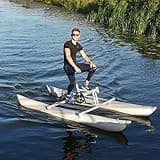 Water Bikes, Inflatable Kayak Bikeboat for Lake, Water Sports Touring Kayaks Sea Pedal Bicycle Boat for Sport Fun Fishing