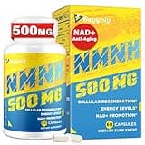 NMNH NAD Supplements for Women Men (Dihydronicotinamide Mononucleotide) 500mg, to Boost NAD+ Levels As We Age, NMNH Supplement for Anti Aging, Energy, Immune, Focus, Pure Organic - 60 Capsules
