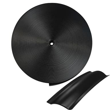 Reggory 1" RV Trim Molding Insert, 100ft UV Resistant RV Trim Molding Exterior, Premium Heavy Duty Vinyl RV Screw Cover Trim (Black)