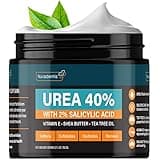 NUVADERMIS Urea Cream 40 Percent for Feet - 40% Urea Foot Repair Lotion - Maximum Strength For Dry Cracked Heels - 2% Salicylic Acid, Shea Butter, Tea Tree Oil, Vitamin E - 5.29 oz Jar