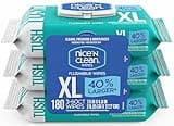 Nice 'N CLEAN Extra Large Flushable Wipes | 40% Larger Wipes | 6.8" x 7.5" Unscented XL Adult Wet Wipes | Septic and Sewer Safe | Fragrance Free, Hypoallergenic, Plant Based | 180 Butt Wipes