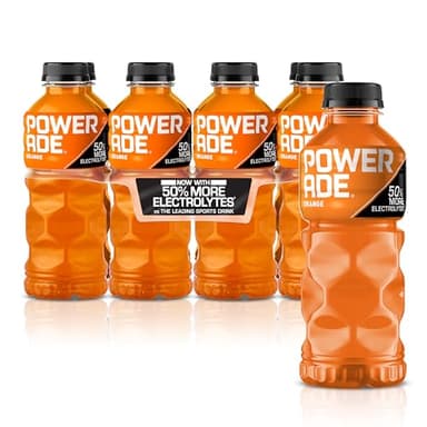 POWERADE Sports Drink Orange, 20 Ounce (Pack of 8)