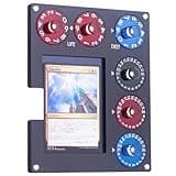 Aizesuro Translucent Acrylic Commander EDH Command Zone Tray Panel with Life, Damage, Cast Dial Counter Compatible with Magic The Gathering Deck, MTG Life Counter Accessories