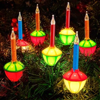 Joiedomi Christmas Bubble String Light - Traditional Bubbles Lights Set 7 Bulbs with 1 Spare Replacement, Old Fashion Vintage Christmas Tree Lighting Decor Holiday Decorations (Multicolor)