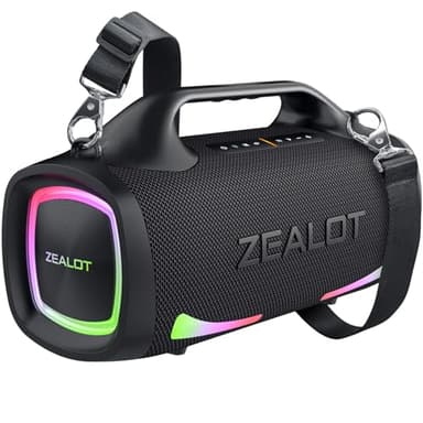 ZEALOT Bluetooth Speaker, 120W Peak(100W) Booming Sound Speakers Wireless, Dual Pairing, XBass, Bluetooth 5.3, 24000mAh Power Bank, Portable Outdoor Waterproof Speaker for Camping, Beach and Party