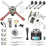 HAWK'S WORK F450 Drone Kit to build, DIY Quadcopter Set, Frame + Pixhawk + GPS + Power Module + ESC + Brushless Motor + Prop + Battery + RC Transmitter&Receiver + Accessory + Guild Book&Video(Latest Upgrade)