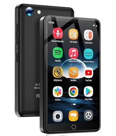 80GB MP3 Player with 13MP Camera, 4.02" Android MP4 Player with WiFi and Bluetooth, Music Player for Kids with Speakers, Music Player with Spotify, YouTube and Play Store