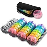 ［Upgrade］ Monthly Pill Organizer 2 Times A Day,One Month Box AM PM,Daily Cases Large 4 Week,Medication 28 Days Dispenser for Pills,Fish Oils, Vitamin,Supplement(Rainbow)…