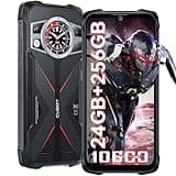 CUBOT Kingkong 9 Outdoor Rugged Phone Unlocked - 24GB RAM+256GB ROM Smartphone,100MP+32MP+24MP Night Vision Camera,10600mAh Large Battery, 6.58 Inch FHD+ Display, IP68 Waterproof Mobile Phones Black