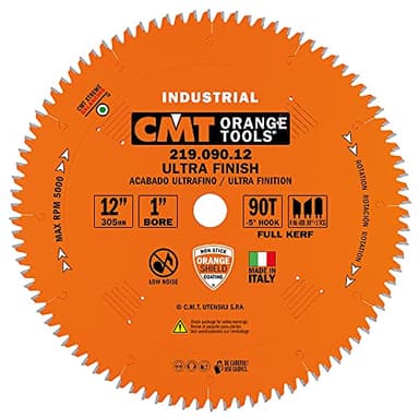 CMT 219.090.12 12-Inch Diameter 90 Teeth 1-Inch Bore Compound Miter and Radial Saw Blade