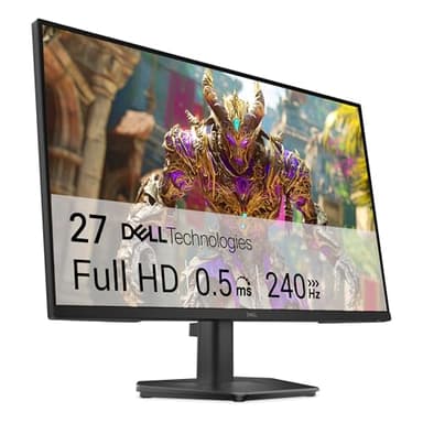 Dell 27 240Hz Gaming Monitor - SE2726HG - 27-inch FHD (1920x1080) 240Hz Display, in-Plane Switching (IPS) Technology, AMD FreeSync Premium, TÜV 3-Star, 2X HDMI, DisplayPort 1.4, Tilt