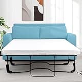 4 Inch Gel Memory Sofa Bed Mattress，for Full Size Pull Out Couch Bed and Sleeper Sofa， Made in USA，CertiPUR-US Certified (Sofa Not Included)