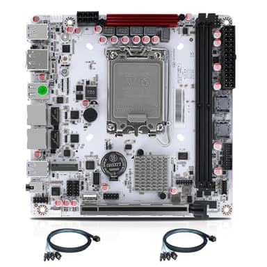 StoneStorm Q670 8-Bay NAS Mini ITX Motherboard(LGA1700, 12th/13th/14th Gen. Desktop Processor), 2*U-DIMM DDR5 MAX 64G, 3*M.2 NVMe, 8*SATA, i226-LM 2.5G vPro, 3*USB3.2, 1*Type-C 20Gbps, Dual 4K Display