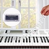 Viemior Piano Notes Guide for Beginner, 88-Key Full Size - Removable Piano Keyboard Stickers Note Labels for Learning, Leaves No Residue and No Adhesive, Made of Silicone, Reusable and Comes with Box