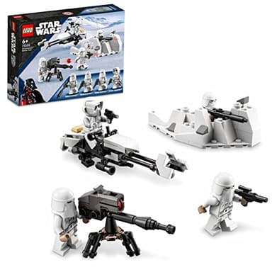 LEGO 75320 Star Wars Snowtrooper Battle Pack, Collector Set with 4 Figures, Blaster and Toy for Children Aged 6 Years +