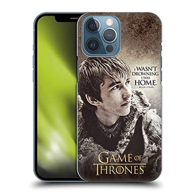 Head Case Designs Officially Licensed HBO Game of Thrones Bran Stark Quotes Hard Back Case Compatible with Apple iPhone 13 Pro Max