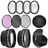 Ultra Deluxe Lens Kit for Sony Alpha A5000, A5100, A6000, A6100, A6300, A6400, A6500 Camera with 16-50mm Lens, Alpha A7c with 28-60mm Lens - Includes: 7pc 40.5mm Filter Set + 40.5mm Wide Angle