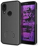 Case for CAT S62 PRO Phone, Nakedcellphone [Black] Slim Hard Shell Protector Cover with Kickstand View Stand