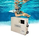 AYCHLG 65000Btu/Hr 240V Up to 10000 Gallons Mini Swimming Pool Heater Thermostat for Swimming Pools, SPA Pools,Bathtubs,In-Ground Pools and Spas Above Ground Outdoors Pool,Need 75A GFCI