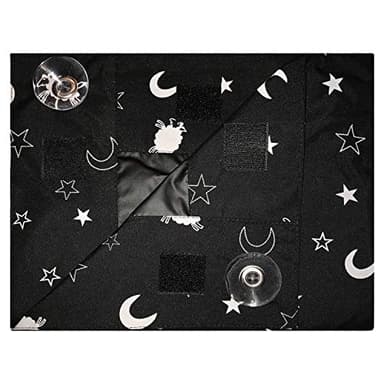 EZ Slumber Suction Cup Travel Blackout Curtains- Room Darkening Shades - (79" Long x 49" Wide) Portable and Easy to Install with Strong Suction Cups - Blocks Sunlight to Ensure a restful Sleep