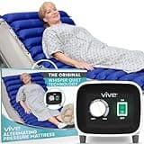 Vive 5" Alternating Pressure Mattress - Air Topper Pad for Bed Sore, Ulcer Prevention, Bedridden Treatment - Inflatable, Quiet Alternative Cover - Fits Hospital Bed - Includes Electric Pump System