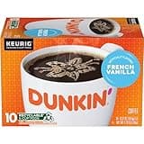 Dunkin' French Vanilla Flavored Coffee, 10 Keurig K-Cup Pods