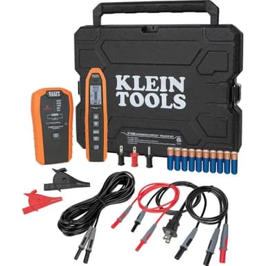 Klein Tools ET450 Advanced Underground Circuit Breaker Finder and Wire Tracer Kit for Energized and Non-Energized Breakers, Fuses, and Wires