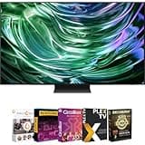 SAMSUNG QN65S90DAFXZA 65 Inch OLED 4K Smart TV 2024 Bundle with Movies Streaming and Deco Gear 2X 4K HDMI 2.0 Cable & CPS Exclusive 12 Month Protection Pack Bundle (BEACH-CPS-262000)