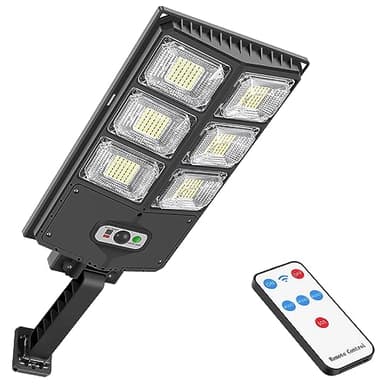 GORLDE 150W Solar Lights Outdoor, 8000LM Led Flood Light Motion Sensor with Remote Control, 3 Modes Solar Street Light Outdoor for Yard, Garden, Path, Parking lot - IP65 Waterproof