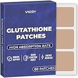 Glutathione Patches (Pack of 60) - 100% Natural Patch for Women and Men - with Magnesium - Energy, Focus & Body Support - Enhanced Formula