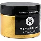 MEYSPRING Royal Gold Mica Powder for Epoxy Resin, Kintsugi Gold - Epoxy Resin Pigment - Resin Color for Kintsugi Repair Kit & Metallic Epoxy, Resin Art Supplies - Cosmetic Grade Mica Powder