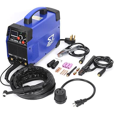 TIG & ARC Welder, Gas TIG with Argon Stick Welding, Dual Function DC Inverter Welder for Home, DIY & Light Professional Use, Stable Arc, Clean Welds