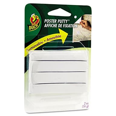 Duck PTY-2 Brand Removable Mounting Poster Putty, 2 oz., White (1436912)
