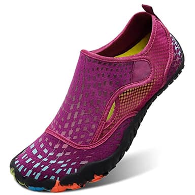 L-RUN Womens Water Shoes for Beach Pool Swim Surf Diving Purple M US (Women 7.5, Men 6)=EU38