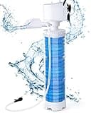 fishkeeper Submersible Aquarium Filter for 40-100 Gal, 3-in-1 Biochemical Sponge Filter for Aquarium Filtration/Oxygenation/Circulation, Up to 320 GPH Adjustable Internal Fish Tank Filter (8W/13W)
