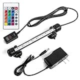 iKefe 7.5" Color Changing LED Fish Tank Aquarium Submersible Light with Remote/Colored Aquarium LED Tank Lights Fixture for Underwater Decorations, Plant Grow, Saltwater Freshwater Fish, KR5007