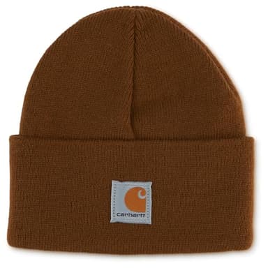 Carhartt Unisex Kids Youth Knit Beanie Cuff Hat, Carhartt Brown (Youth),One Size