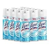 Lysol Disinfectant Spray, Sanitizing and Antibacterial Spray, For Disinfecting and Deodorizing, Crisp Linen, 12.5 Fl. Oz (Pack of 12)