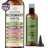 100% Pure Rosemary Oil For Hair Growth With Castor Oil-Batana Oil-Jojoba Oil-Infused With Biotin & Vitamin E-Blend of Effective Hair Oils for Hair Growth-Strengthening Treatment-Vital Affair-6.7 Fl Oz