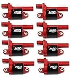 MSD 82688 Ignition Coil Blaster Series, Round, Red, 8-Pack