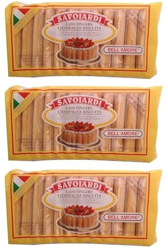 Savoiardi, Lady Fingers Champagne Biscuits (Pack of 3), 7 oz