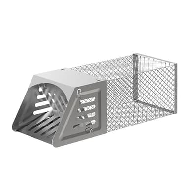 Automatic Mouse Trap, Humane Rat Trap Cage - Reusable Live Catch Rodent Trap for Mice, Rats, Squirrels - Safe & Effective Indoor/Outdoor