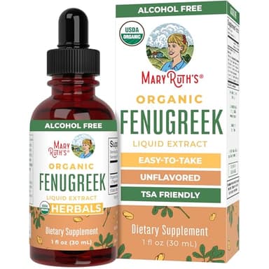 Organic Fenugreek Seed Liquid Extract by MaryRuth's | USDA Organic | Easy-to-Take | Fenugreek Seeds Supplement | Herbal Extract | Vegan | Gluten Free | Sugar Free | Non-GMO | 30 Servings
