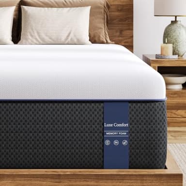 VISCOFLEX Firm Queen Mattress - 14 Inch Memory Foam Mattress Queen with Orthopedic Lumbar Support - Motion Isolation & Cool Sleep, CertiPUR-US Certified, Assembled in USA