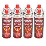 Gas One 8 Pack - 8oz Camping Fuel Canisters for Portable Gas Stoves - UL Safety Certified - Made In Korea