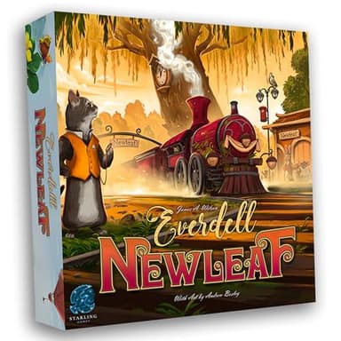 Everdell: Newleaf Expansion – Board Game Add-On for Everdell Base Game, Includes New Train Station, Visitors, Critters & Constructions, Ages 10+, 1–4 Players, Fantasy Tabletop Game Upgrade