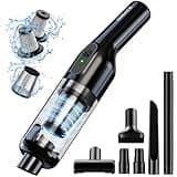 Cordless Handheld Vacuum, Rechargeable Car Vacuum with 16000Pa Powerful Suction, Ultra-Lightweight 1.3lbs, Brushless Motor, Multiple Accessories for Home Office Car Pets Cleaning